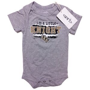 GARB UCF Knights Baby Infant Body Suit Little Gray‎ 3-6 Months 6M ~ New